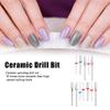 12Pcs Ceramic Nail Drill Bits, Electric Nail Polisher Grinding Burnishing Machine Drill Bits, Nail Art Tools for Manicure Pedicure, 3/32 view 2