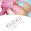 12Pcs Ceramic Nail Drill Bits, Electric Nail Polisher Grinding Burnishing Machine Drill Bits, Nail Art Tools for Manicure Pedicure, 3/32 view 3