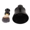 Shaving Kit for Men, Professional Beard Brush with Soft Artificial Bristle and Ergonomic Handle, Large Capacity Black Shaving Bowl for Home Salon, Portable Face Grooming Tool for Daily Use view 4