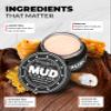 Bossman MUDstache Wax for Men 1 oz + Sandalwood Comb  Strong 24-Hour Hold Wax + Pocket Size Comb with Protective Case - Made in USA view 2