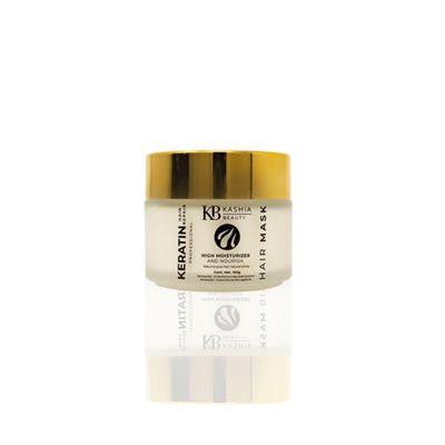 Kashia Beauty Keratin Hair Repair Mask 3.5 oz Deep Conditioning Treatment with Jojoba Oil, Silk & Collagen Restores Damaged, Chemically Treated Hair Anti-Frizz & Hydrating Repair Cream