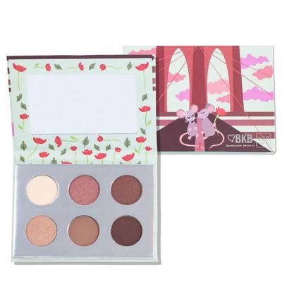 M2U NYC Eyeshadow Palette - 6 Highly Pigmented Tones/Shades from Nude to Bold (Nude/Neutrals) - Long Lasting Colorful Eyeshadow Palette (BKB)