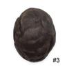 Toupee For Men Hair Replacement System Ultra Thin Skin 0.06mm Mens Toupee Hairpiece V-loop European Remy Human Hair Wig Black Brown Brunette Male Hair Units 8"x10"#3 Dark Brown-110% density view 2