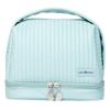 kamumanni Cosmetic Bag for Women, Toiletry Bag with a Separate Compartment, Travel Makeup Bag with Removable Brush Holder, Soft Portable Makeup Case for Cosmetics, Skincare Products, Light Blue view 1