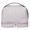 kamumanni Cosmetic Bag for Women, Toiletry Bag with a Separate Compartment, Travel Makeup Bag with Removable Brush Holder, Soft Portable Makeup Case for Cosmetics, Skincare Products, Light Purple view 1