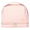 kamumanni Cosmetic Bag for Women, Toiletry Bag with a Separate Compartment, Travel Makeup Bag with Removable Brush Holder, Soft Portable Makeup Case for Cosmetics, Skincare Products, Pink view 1