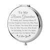 bobauna Bonus Grandma Pocket Mirror Step Grandma Gift Family Isn't Always Blood Grandma Makeup Mirror for Unbiological Grandma (Bonus Grandma -S) view 1