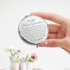 bobauna Bonus Grandma Pocket Mirror Step Grandma Gift Family Isn't Always Blood Grandma Makeup Mirror for Unbiological Grandma (Bonus Grandma -S) view 3