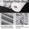 Buryeah 2 Rolls 100 Pcs Disposable Massage Table Paper Roll 32" x 71" Spa Bed Sheets Non-woven Exam Table Sheets Paper Covers for Massage Spa Beauty Salon Waxing Exam(White) view 2