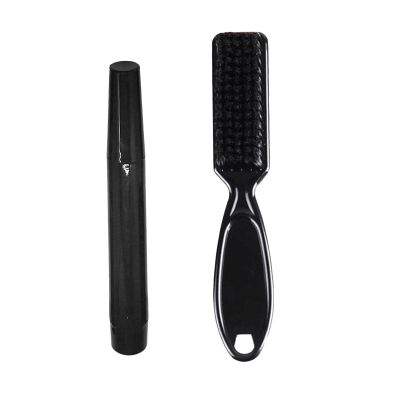 jojomis Barber Beard Brush Kit, Contoured Beard Brush Kit, Long-lasting Coverage - Brown
