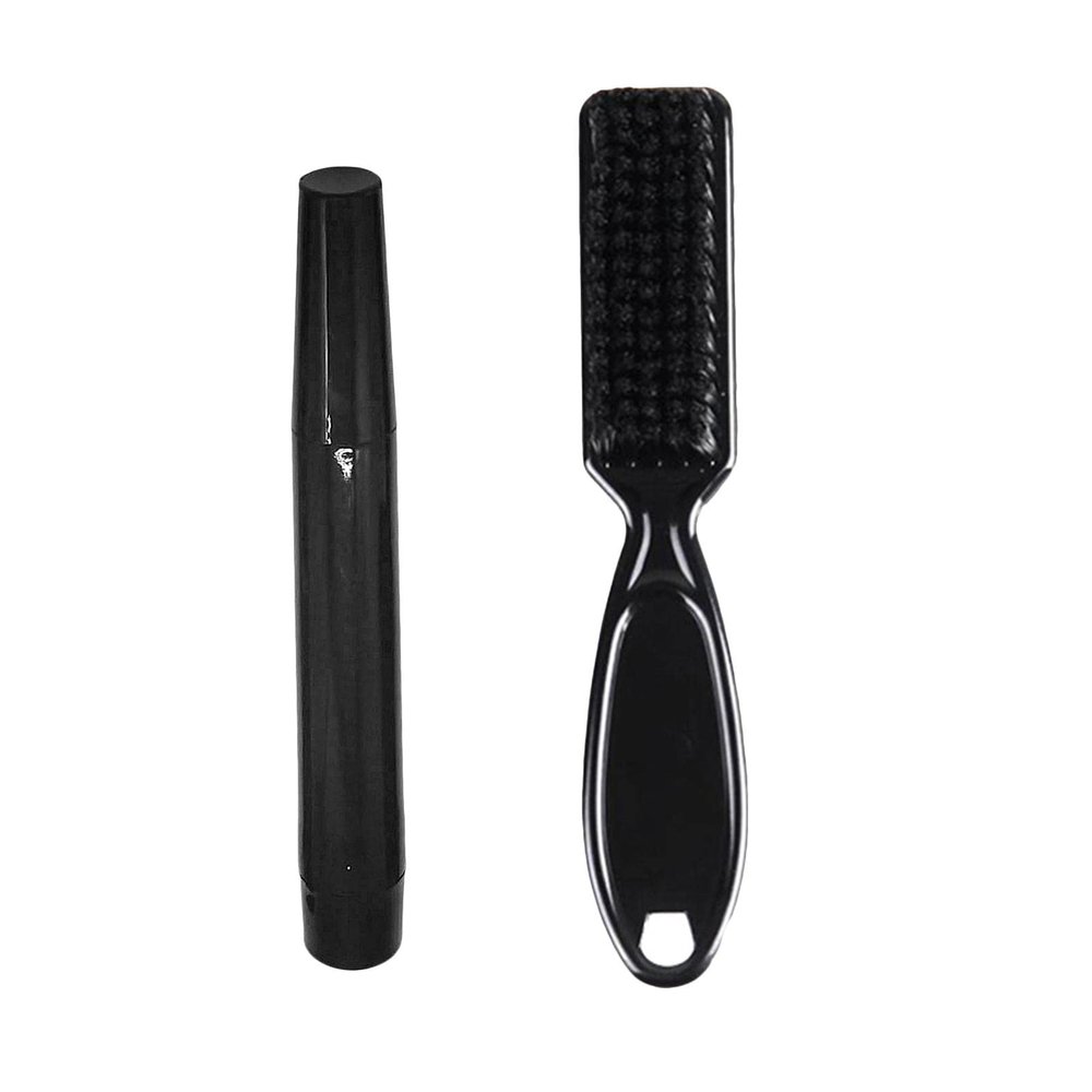 jojomis Barber Beard Brush Kit, Contoured Beard Brush Kit, Long-lasting Coverage - Brown