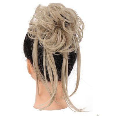 Vsadsau Synthetic Chignon Messy Scrunchies Elastic Band Hair Bun Curly Updo Hairpiece High Temperture Hair Extension