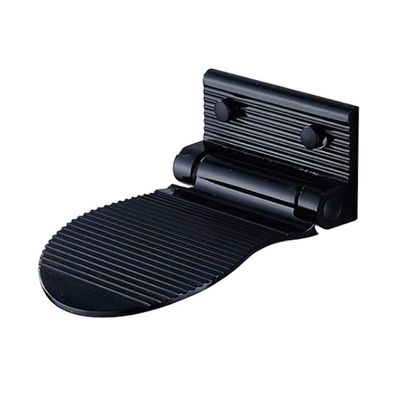 jojomis Shower Foot Rest, Heavy Duty Aluminum Alloy Foldable Foot Rest Step for Shaving Legs - Black