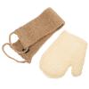 LALAFINA Bath Gloves for Shower Exfoliating Back Scrubber Exfoliator Scrubber Long Handle Skin-Safe 2pcs view 1