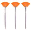 3pcs Fan Facial Fan Cosmetic Brush Soft Peel Brush Makeup Cosmetic Tools for Women Girls view 1