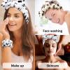 12PCS Spa Headband and Wristbands for Face Washing - Super Cute Soft Microfiber Makeup Headband with Highly Absorbent Elastic Bow Skincare Bands for Women and Girls view 3