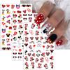 Cute Nail Art Stickers Nail Decals 6 Sheets 3D Self-Adhesive Nail Stickers Design Cute Nail Stickers Cartoon Nail Decals Kawaii Nail Art Charm for Women Girls Nail Art Supplies view 3