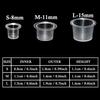 Tattoo Ink Caps, Urknall 300pcs Ink Cups Pigment Caps Disposable Cups for Tattooing Mixed Szie 100pcs #S 100pcs #M 100pcs #L for Tattoo Ink Supplies view 2