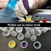 Tattoo Ink Caps, Urknall 300pcs Ink Cups Pigment Caps Disposable Cups for Tattooing Mixed Szie 100pcs #S 100pcs #M 100pcs #L for Tattoo Ink Supplies view 4
