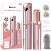 Facial Hair Removal for Women, 360 Floating 2X Powerful Painless Facial Hair Remover, Lipstick-Sized, USB Rechargeable, Face Razors Shaver for Women Upper Lip,Chin,Peach Fuzz,Mustache (Pink) view 1
