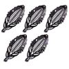 FRCOLOR 5pcs Large Floral Banana Hair Clips Creative Hairpins for Women Girls Non-slip Hair Accessories for Parties Weddings Everyday Use view 1
