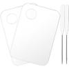 Beaupretty 1set Acrylic Makeup Mixing Palette Spatulas Cosmetic Tray for Blending Pigments and Foundations and Reusable for Professional and Home Use view 1