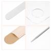 Beaupretty 1set Stainless Steel Makeup Mixing Palette Spatula Professional Cosmetic Tray for Foundation Nail Art DIY Mixing Easy to Clean for Beauty Shops Home Use view 4