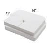 ZMDREAM Case of 1200 Disposable Headrest Sheets for Exam Table Face Rest Cradle Covers for Massage Table White 16x12 inches view 2