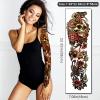 55 Sheets Temporary Tattoos,8 Sheets Full Arm Waterproof Flower Owl Snake Fake Halloween Tattoo Stickers for Adults Women Men,17 Sheets Half Arm 30 Sheets Small Tattoos Realistic for Kids Girls Boys view 3
