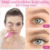 17 Pcs Eyelash Curlers Kit Lash Curler Eyelash Comb Seperator Extension Tweezers Eyebrow Brush Scissors False Eyelashes Applicator Eyebrow Trimmer Silicone Refills Pads for Women(Pink) view 2