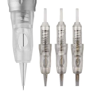 30pcs/Pack Disposable Cartridge Tattoo Needles Sterilized Permanent Makeup Needles for Micropigmentation Device Tattoo Machine for Powder Brows Permanent Make Up Shading (0.25mm 1P)