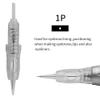 30pcs/Pack Disposable Cartridge Tattoo Needles Sterilized Permanent Makeup Needles for Micropigmentation Device Tattoo Machine for Powder Brows Permanent Make Up Shading (0.25mm 1P) view 3