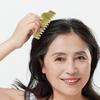 KALLORY Jade Scalp Massage Comb 2 Pack Hair Care Tool for Women with Anti-Static Smooth Surface for Relaxation and Acupoint Stimulation view 2