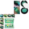 Afflano Green Eyeshadow Palette - MultiChrome Forest Emerald Green Glitter Eyeshadow, Highly Pigmented Chrome Shimmer Eye Shadow view 1