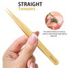 Etercycle High Precision Lash Tweezers Set - Includes 3 Stainless Steel Eyelash Tweezers for Classic Individual and Volume Lash Extensions. Complete with Storage Box view 3