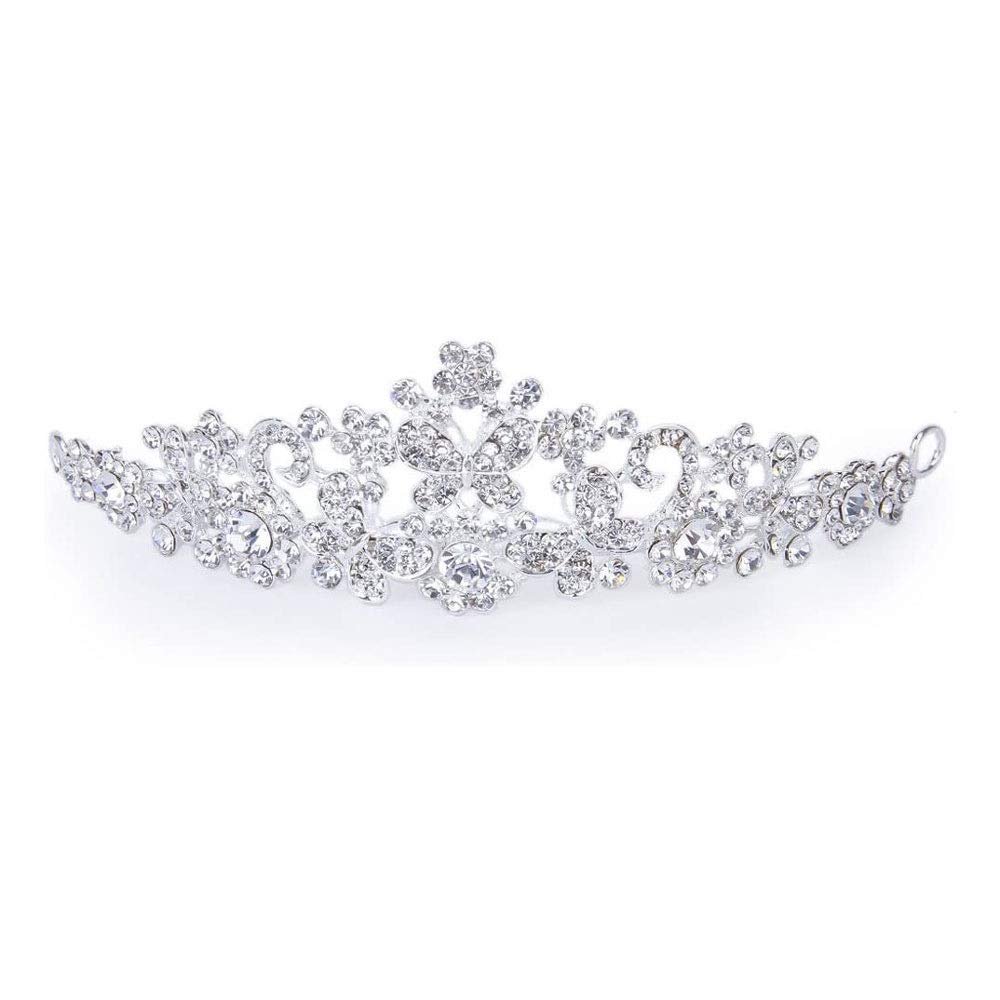 GIENEX Tiaras and Crowns for Women,Birthday Crown Cake Topper Crystal Silvers Crown Match for Prom Queen Princess Crown for Costume Headband,Tiara for Women Wedding Bridal Crown and Party Tiara