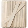 100Pcs Large Wooden Waxing Sticks for Hair Removal - HOOMBOOM 6" x 3/4" Premium Splinter-Free Wooden Sticks for Waxing, Wax Stick for Body Eyebrow and Face Waxing view 2