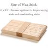 100Pcs Large Wooden Waxing Sticks for Hair Removal - HOOMBOOM 6" x 3/4" Premium Splinter-Free Wooden Sticks for Waxing, Wax Stick for Body Eyebrow and Face Waxing view 4