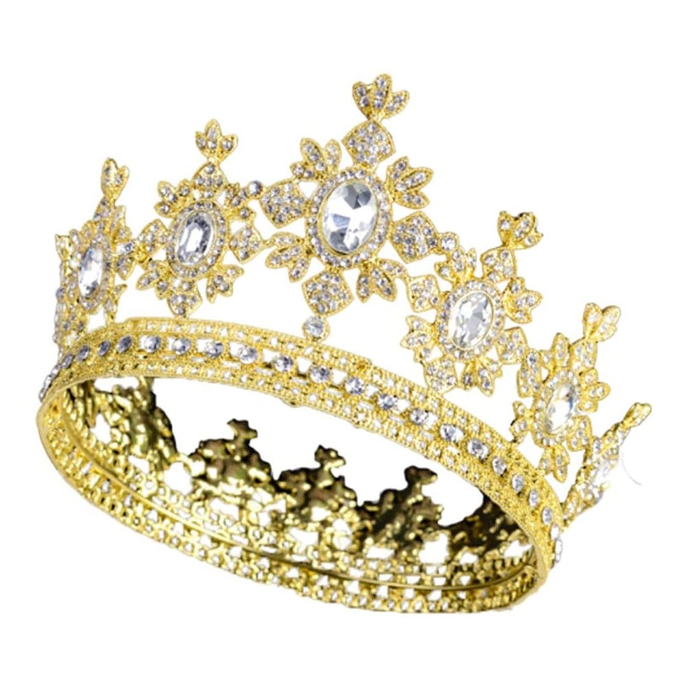 GIENEX Crowns for Women, Queen Tiara Headband Crystal Rhinestone Hair Decor for Lady Girl Bridal Bride Princess Prom Birthday Wedding Pageant Halloween Costume Party