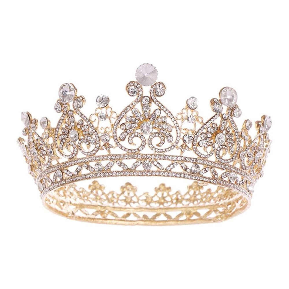 GIENEX Tiara Wedding Tiaras and Crowns for Women,Rhinestone Queen Tiara for Women Princess Crown Birthday Tiara Headbands for Wedding Prom Bridal Party Halloween Costume
