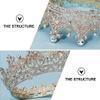 GIENEX Tiara Wedding Tiaras and Crowns for Women,Rhinestone Queen Tiara for Women Princess Crown Birthday Tiara Headbands for Wedding Prom Bridal Party Halloween Costume view 3