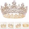 GIENEX Tiara Wedding Tiaras and Crowns for Women,Rhinestone Queen Tiara for Women Princess Crown Birthday Tiara Headbands for Wedding Prom Bridal Party Halloween Costume view 4