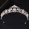 GIENEX Gold Crystal Tiara Crowns for Women Girls Princess Elegant Crown Women's Headbands Bridal Wedding Prom Birthday Party Headbands for Women view 3