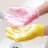 HXSCOO Bath for Peeling Exfoliating Mitt Scrub for Shower Body Brush Resistance Body Massage Sponge Wash Skin Moisturizing SPA Foam (Color : 2PCS Blue) view 3