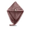 Exec-U-Gift Microfiber Hair Towel Wrap, Hair Turban Towel Super Absorbent Twist Turban Dry Hair Caps with Buttons Bath Loop Fasten Salon Dry Hair Hat view 1