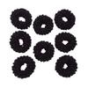 Grutyopkn 8pcs Plush Scrunchie Hair ties Large Scrunchie fluffy tied Hair Rope Cute Elastic Hair Bands Scrubchy Hair Accessories for Women and Girls (Black) view 1