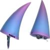 2x demon horns for Headset/Cosplay - Made In USA -16 Colors Combos (Blue Light) view 3