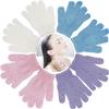 8 PCS ROTOPATA Deep Exfoliating Gloves Mitt with Hanging Loop for Shower, Spa, Body Scrubs, Dead Skin Cell Remover Bathing Accessories view 1