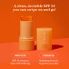 Live Tinted Hueguard Invisible Sunscreen Stick SPF 50: Waterproof, Sweatproof, Body and Face Sun screen Stick, Roll On Sun Screen, No White Cast & Hydrating Tinted Sunscreen, Reef Friendly, 0.77oz/22g view 2