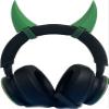 2x demon horns for Headset/Cosplay - Made In USA -16 Colors Combos (Green) view 2